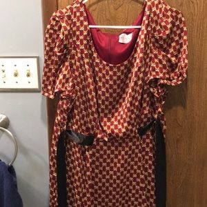 Fox novelty dress Sz 2X from ModCloth